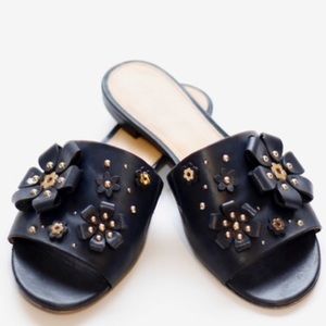 Michael Kors Tara  Dark Navy Slides